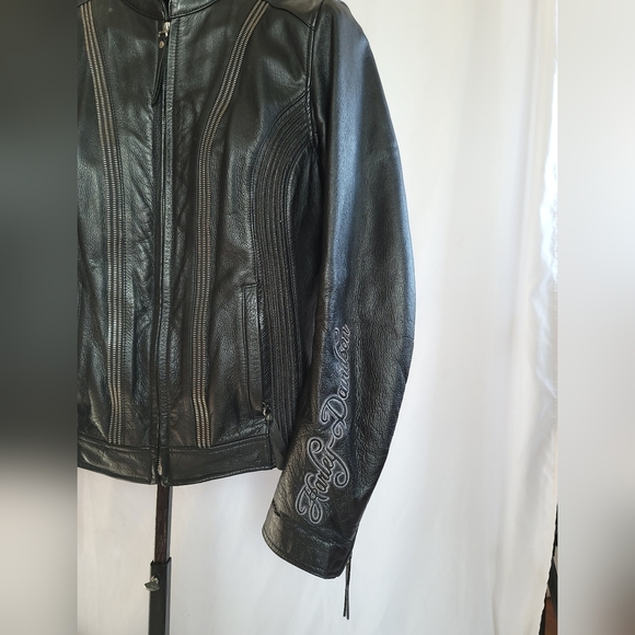 Harley-Davidson Authentic Leather Riding Jacket Size Large. - Picture 6 of 15